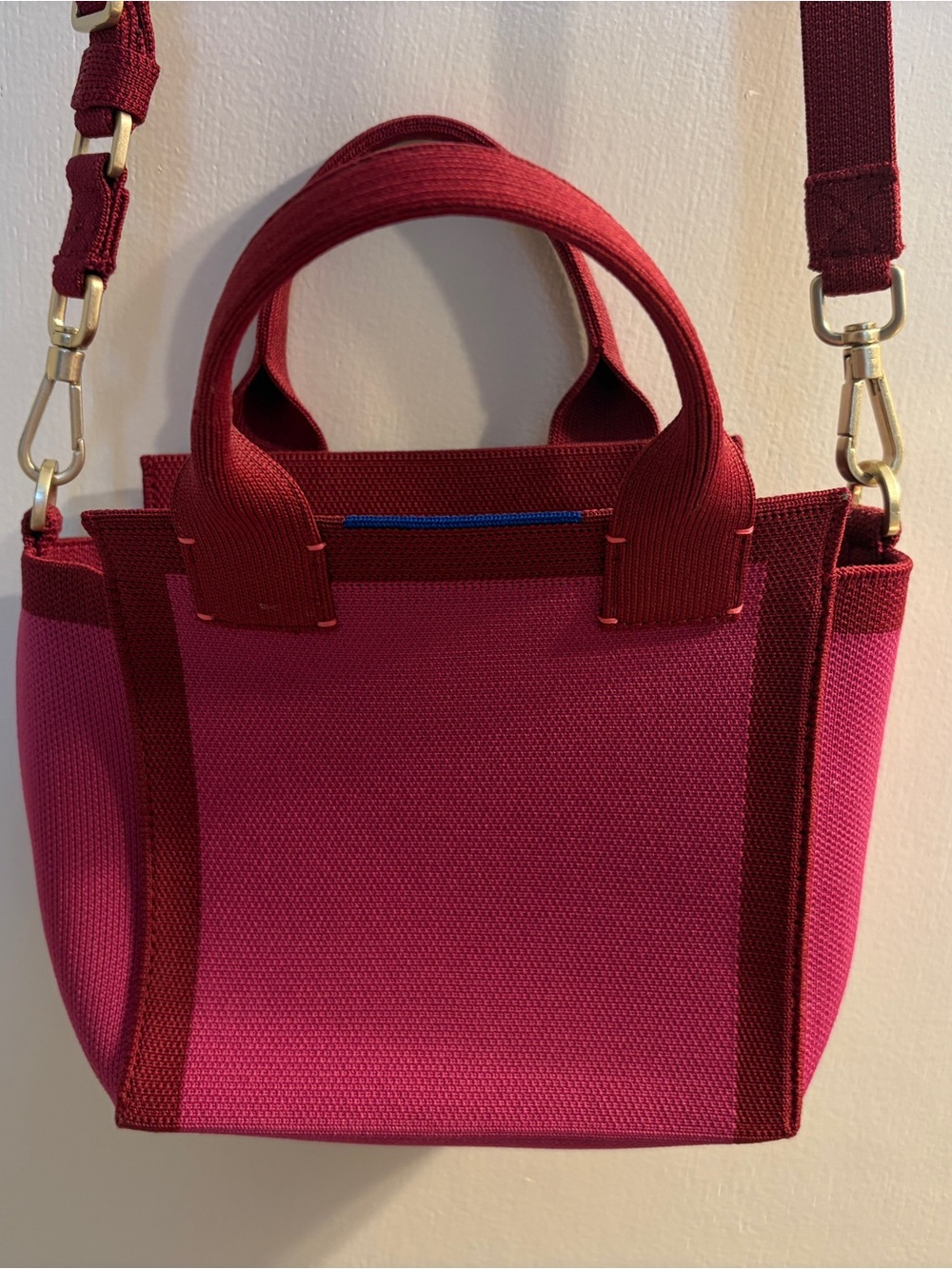 Rothy's The Mini Handbag in Beet Pink - Picture 3 of 4
